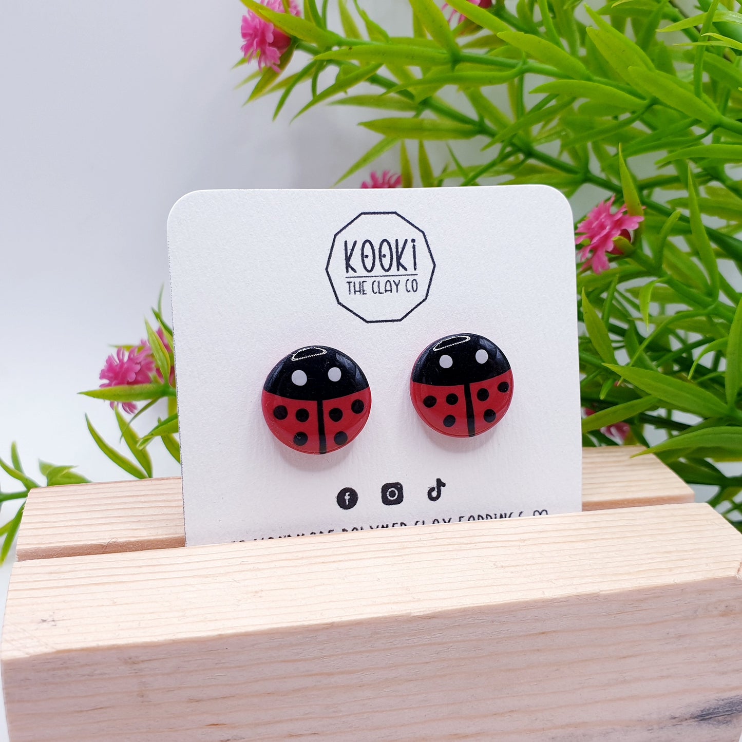 Ladybug Studs