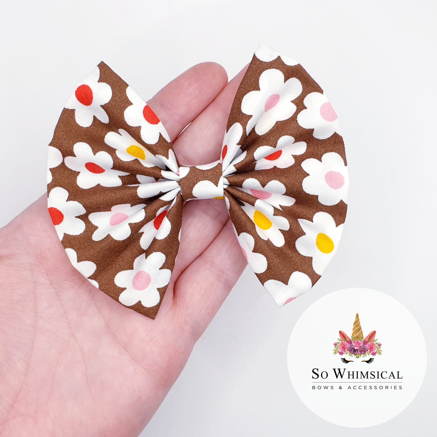 Daisy Butterfly Bows (Size Options)