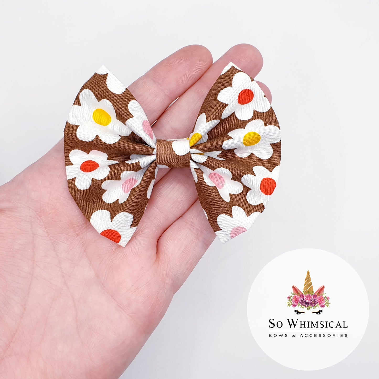 Daisy Butterfly Bows (Size Options)