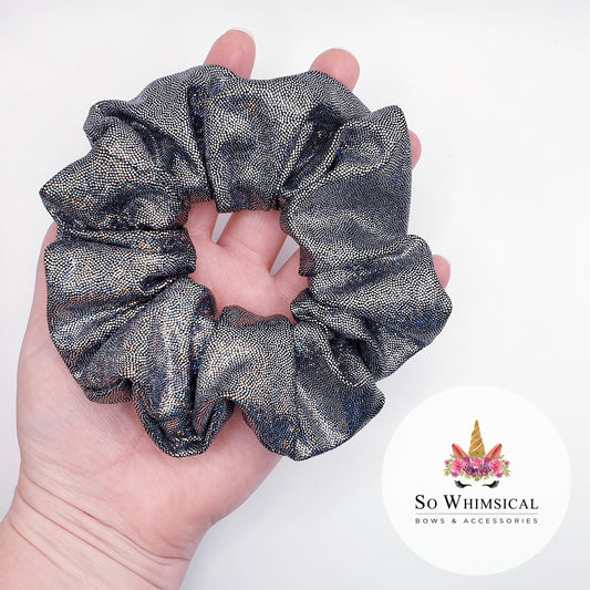 Glitzy Black Scrunchie Medium