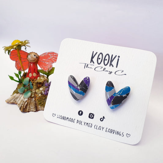 Josie Heart Studs