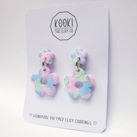 Pastel Daisy Dangles