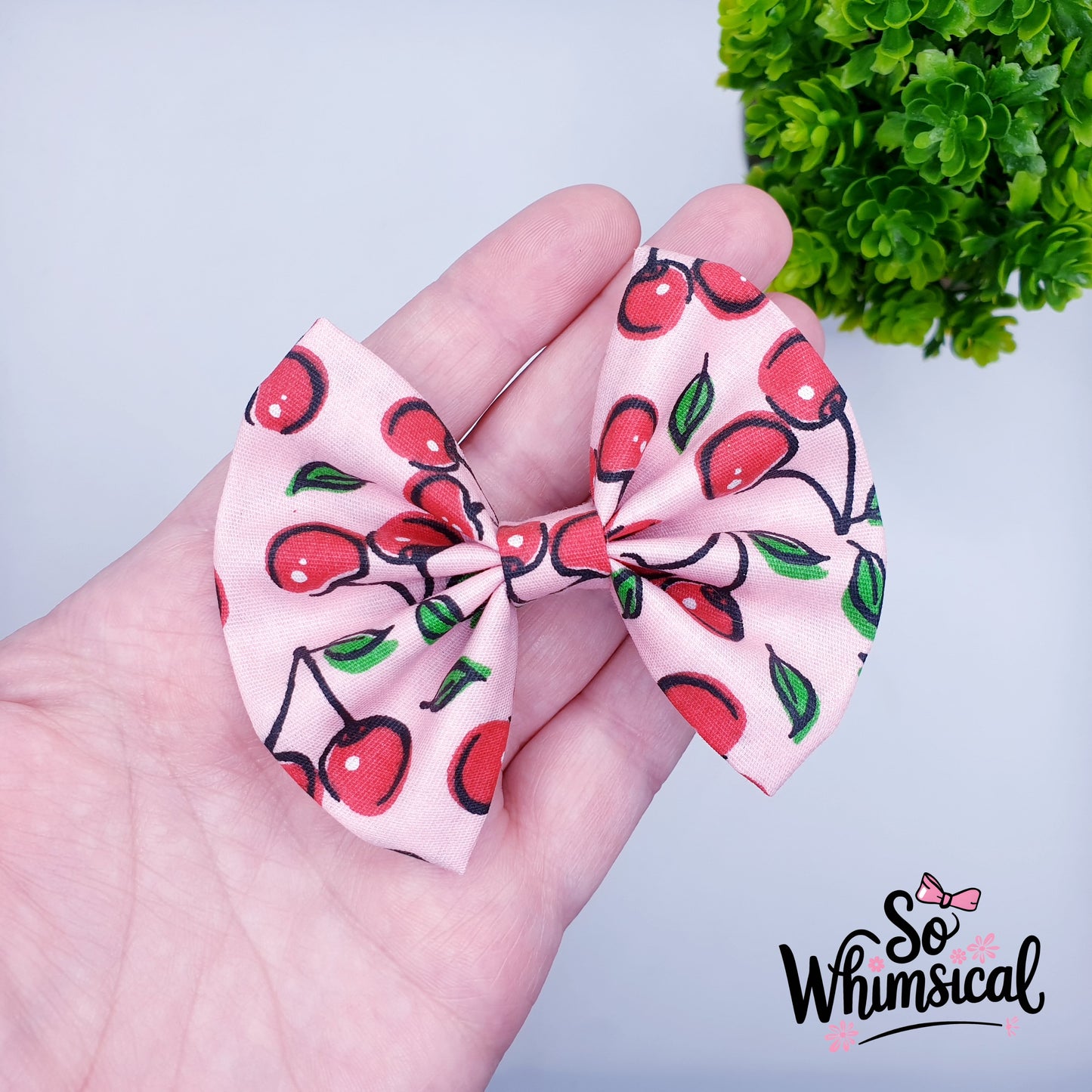 Cherry Butterfly Bows (Size Options)