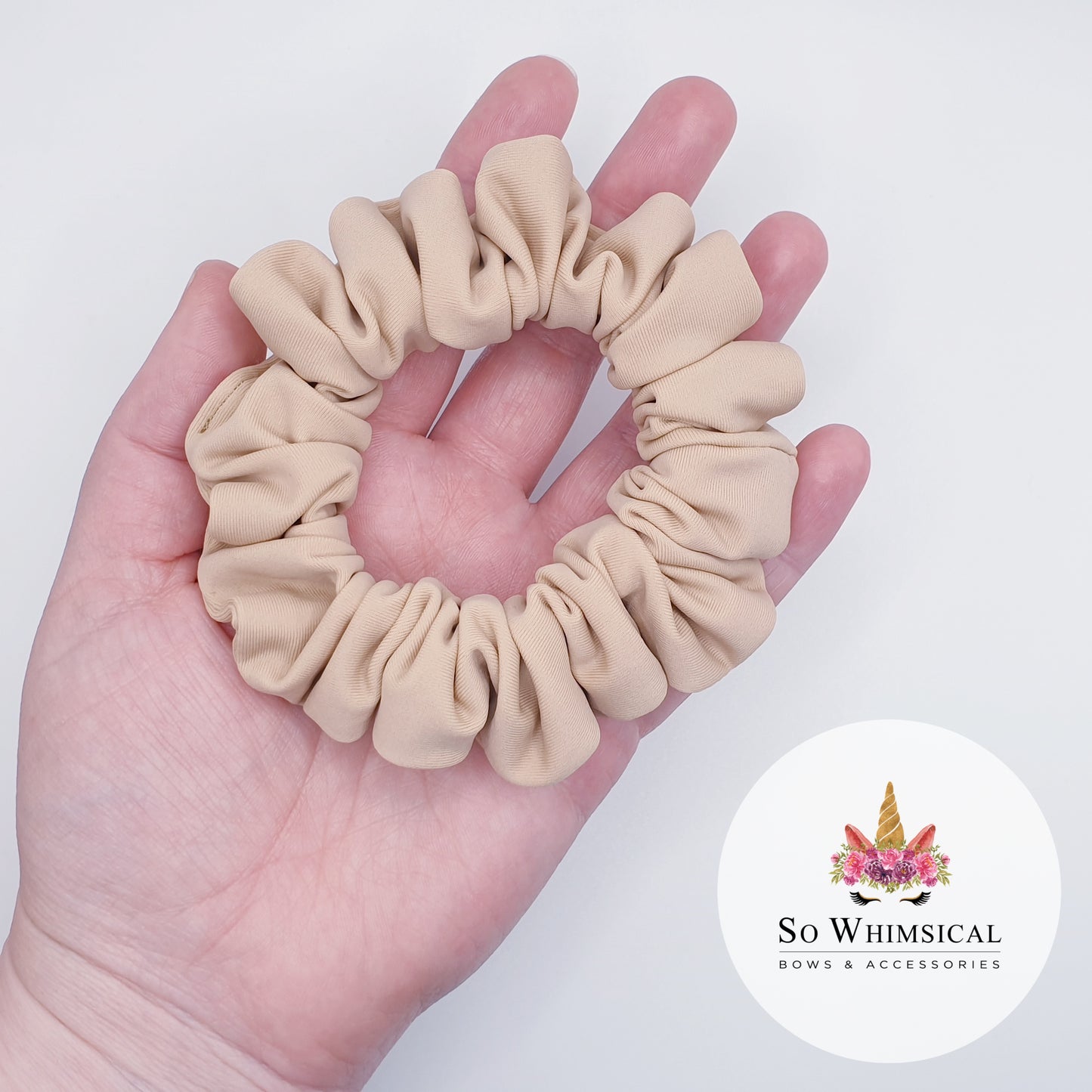 Swim Scrunchie Small Beige