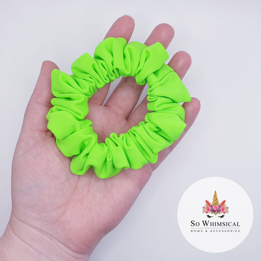 Swim Scrunchie Small Neon Green