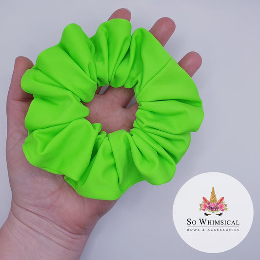 Swim Scrunchie Medium Neon Green