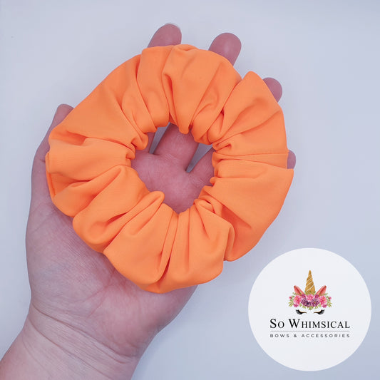 Swim Scrunchie Medium Neon Orange