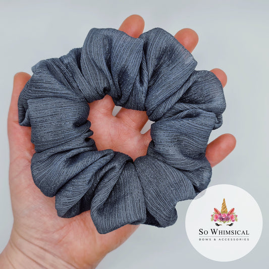 Twinkle Dark Grey Medium Scrunchie