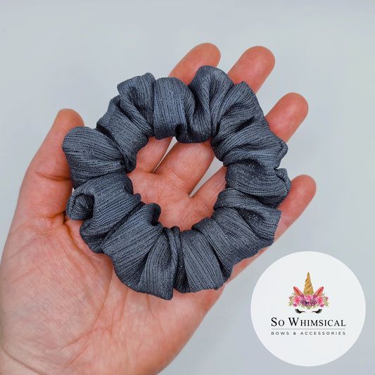 Twinkle Dark Grey Small Scrunchie