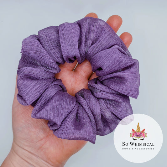 Twinkle Plum Medium Scrunchie