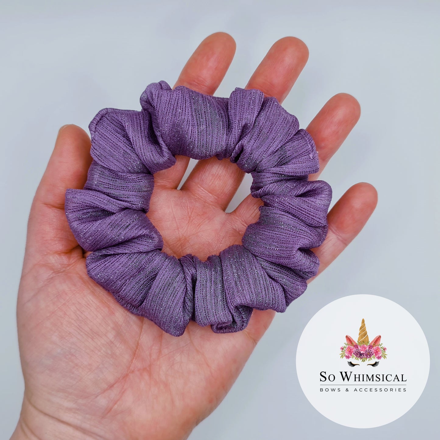 Twinkle Plum Small Scrunchie