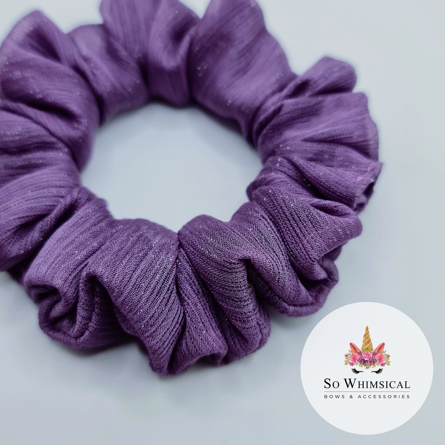 Twinkle Plum Small Scrunchie