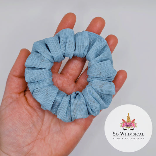 Twinkle Powder Blue Small Scrunchie