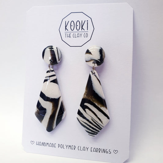 Zesty Zebra Dangles